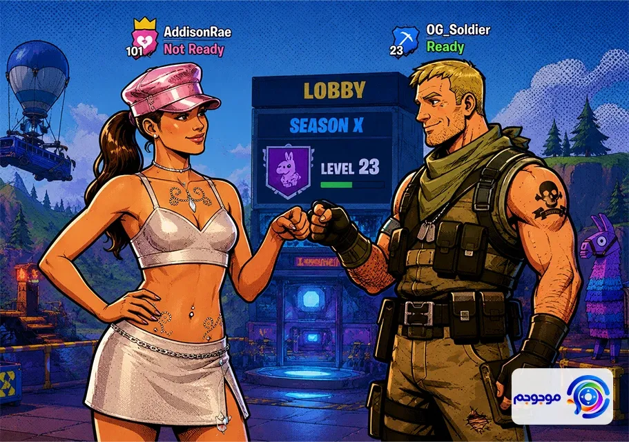 اسکین Addison Rae فورتنایت آمد؛ ستاره پاپ